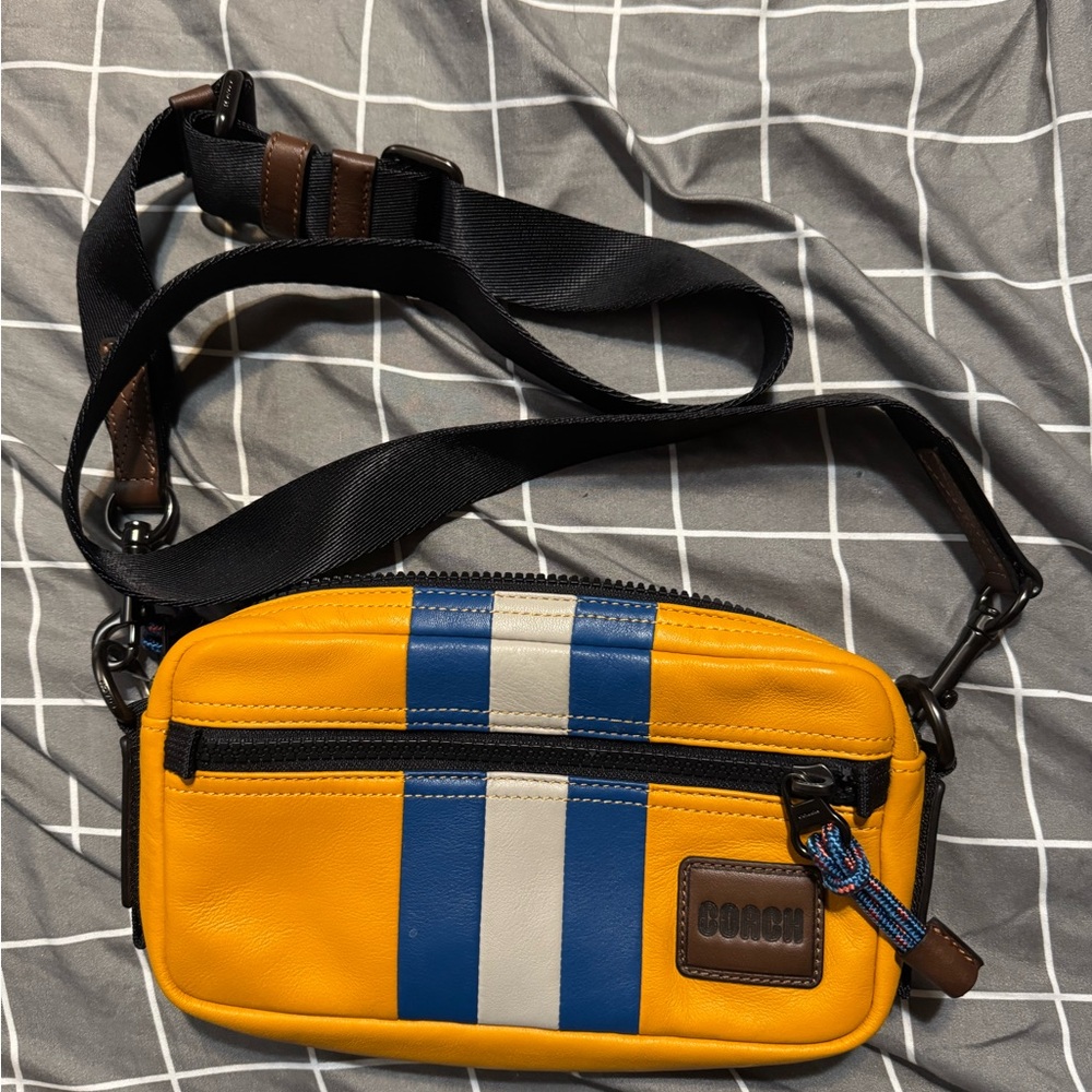 Coach Yellow and Blue Men's Bag
